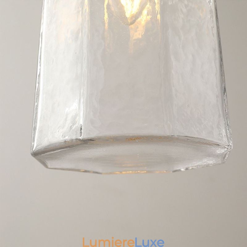 Plafonnier décoratif suspendu en verre minimaliste moderne