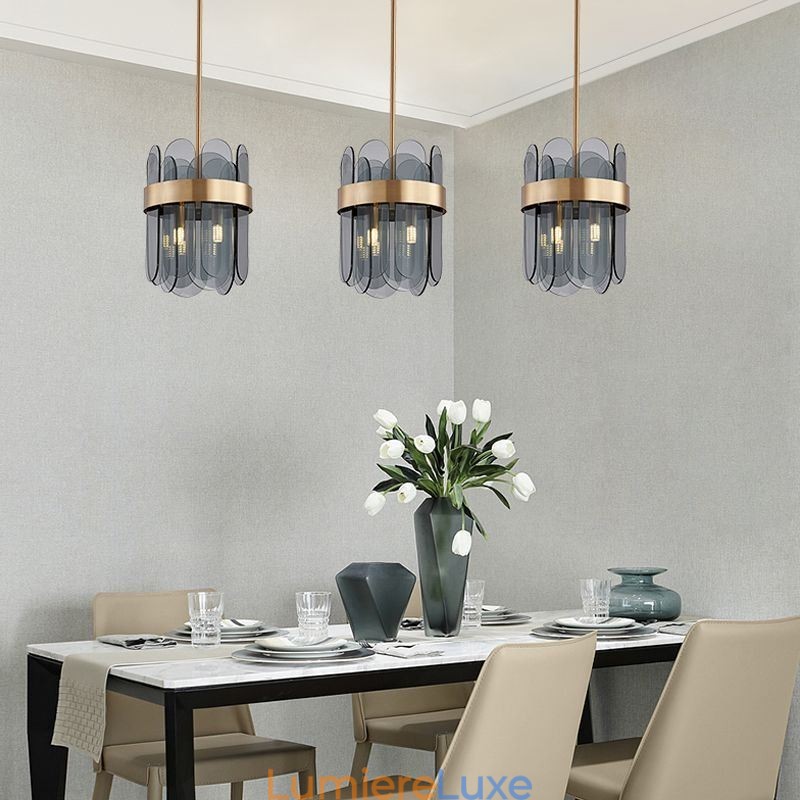 Luminaire suspendu moderne en verre