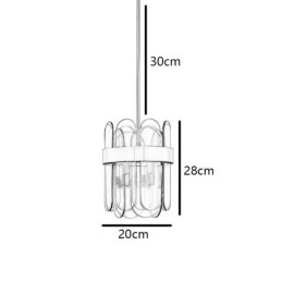 Luminaire suspendu moderne en verre