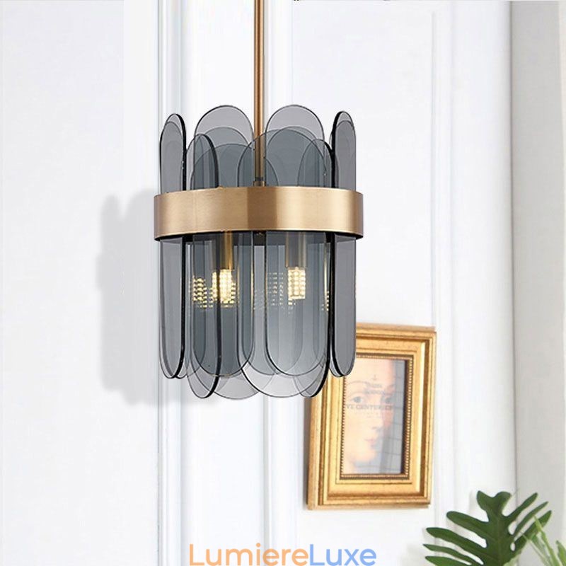 Luminaire suspendu moderne en verre