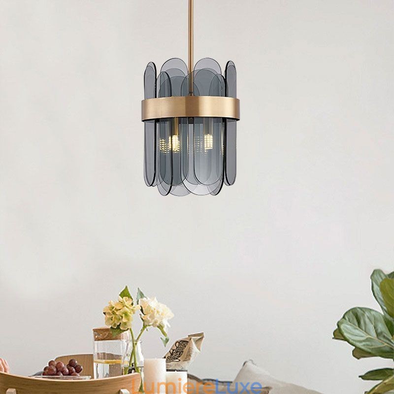 Luminaire suspendu moderne en verre