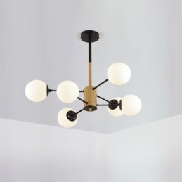 Suspension Magic Bean, luminaire nordique créatif en bois