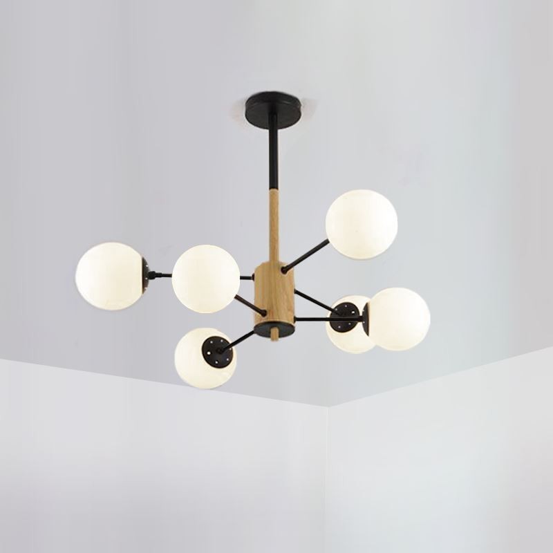 Suspension Magic Bean, luminaire nordique créatif en bois