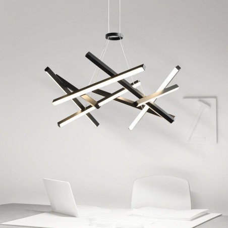 Suspension moderne et simple en gel de silice en forme de nid d'oiseau