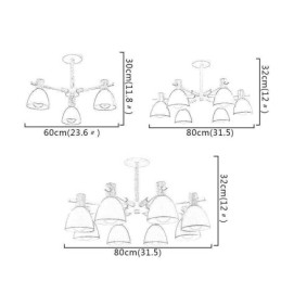 Suspension Macaron moderne et simple, éclairage créatif en bois