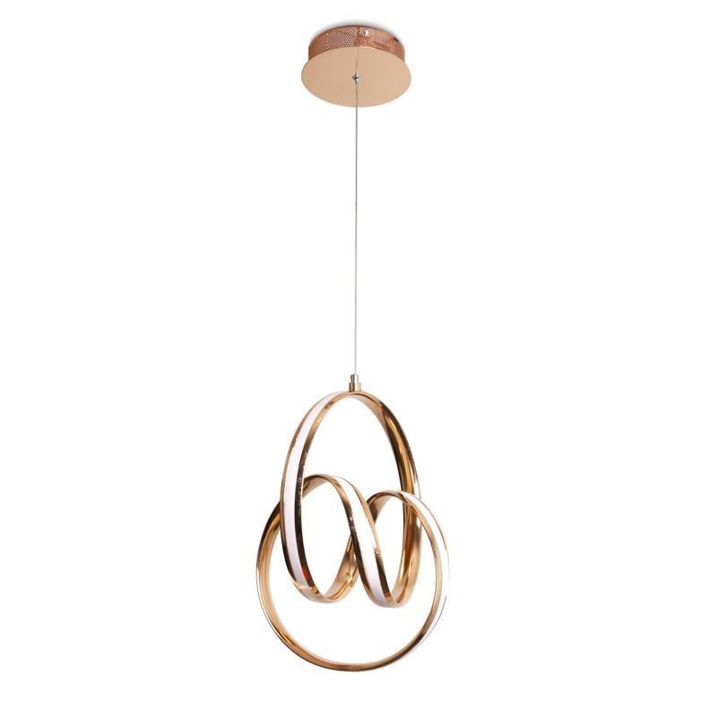 Lampe suspendue minimaliste moderne, luminaire circulaire unique en forme d'îlot