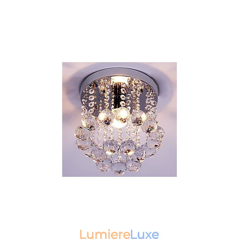 Lustre moderne de style mini en cristal K9 à montage encastré