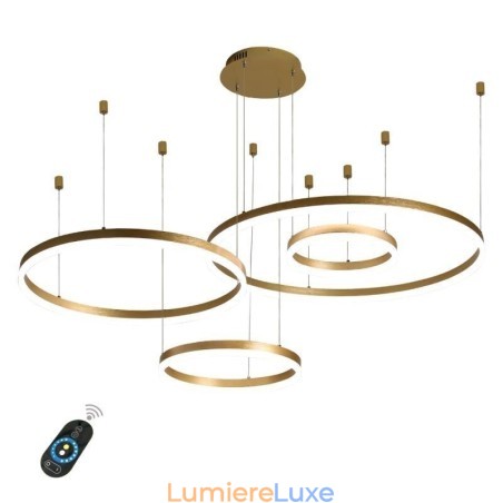 Suspension postmoderne en forme d'anneau acrylique Suspension postmoderne en forme d'anneau acrylique