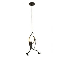 Lampe suspendue moderne et simple en forme de petit bonhomme, lumière créative