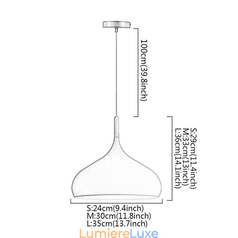 Suspension moderne en aluminium style macaron, luminaire réglable pour la maison