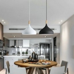 Suspension moderne en aluminium style macaron, luminaire réglable pour la maison