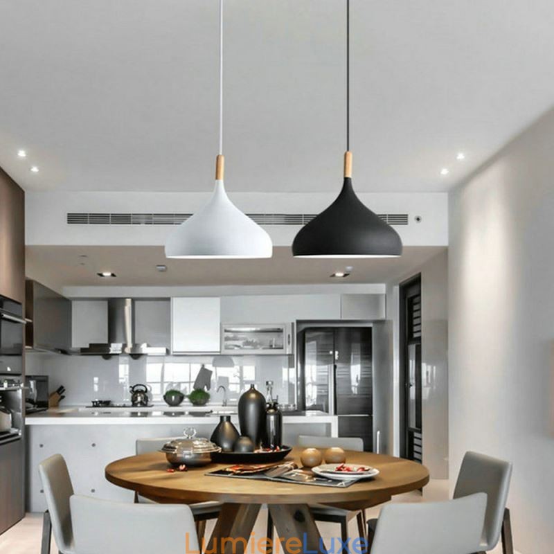 Suspension moderne en aluminium style macaron, luminaire réglable pour la maison