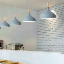 Suspension moderne en aluminium style macaron, luminaire réglable pour la maison