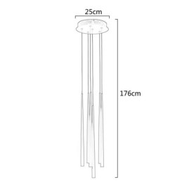 Suspension Meteorer à 6 lumières