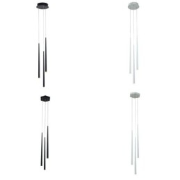 Lampe suspendue simple et moderne en forme de cylindre, éclairage pluie de météores