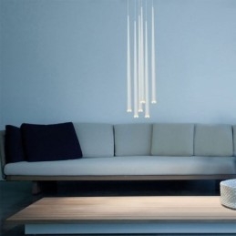 Lampe suspendue simple et moderne en forme de cylindre, éclairage pluie de météores
