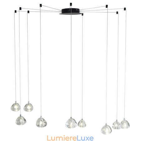 Lustre en cristal moderne à suspension, éclairage d'intérieur Lustre en cristal moderne à suspension, éclairage d'intérieur