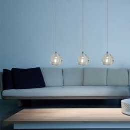 Lustre en cristal moderne à suspension, éclairage d'intérieur