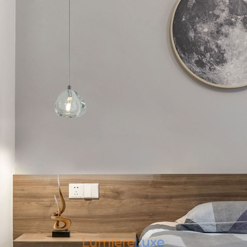 Lustre en cristal moderne à suspension, éclairage d'intérieur