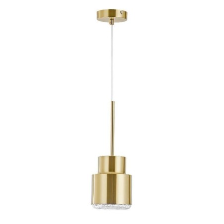Suspension en verre postmoderne, lampe cylindrique dorée, éclairage lumineux Suspension en verre postmoderne, lampe cylindrique dorée, éclairage lumineux