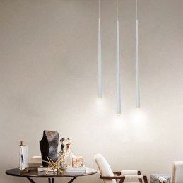 Suspension contemporaine en forme de cylindre, éclairage Meteor Rain