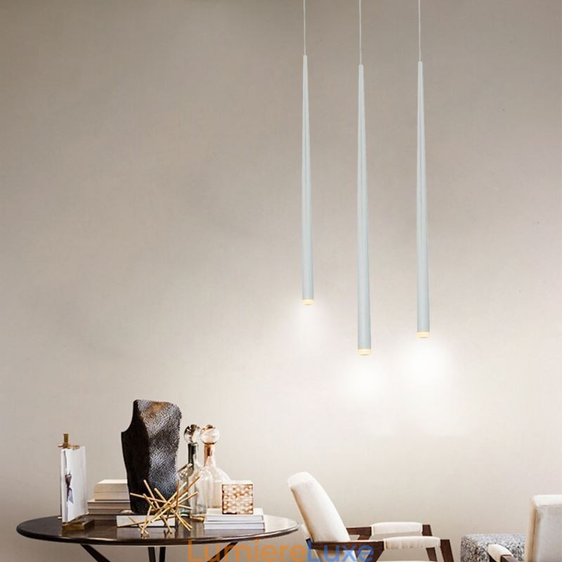 Suspension contemporaine en forme de cylindre, éclairage Meteor Rain