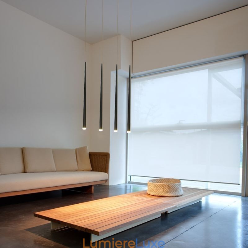 Suspension contemporaine en forme de cylindre, éclairage Meteor Rain