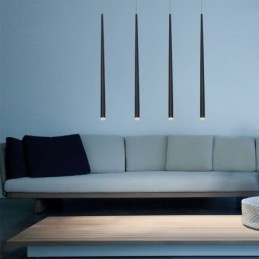 Suspension contemporaine en forme de cylindre, éclairage Meteor Rain