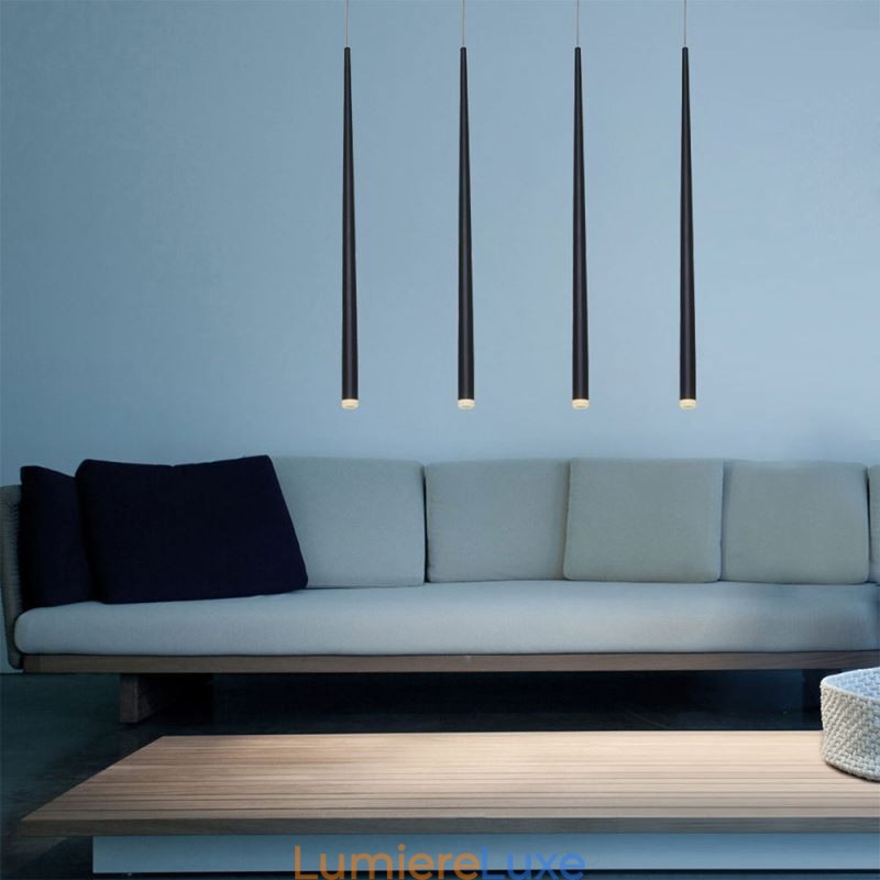 Suspension contemporaine en forme de cylindre, éclairage Meteor Rain