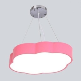 Lampe suspendue moderne et simple en forme de nuage, design créatif et dessin animé