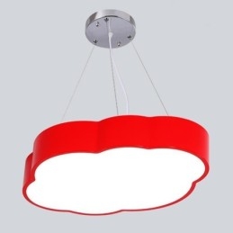 Lampe suspendue moderne et simple en forme de nuage, design créatif et dessin animé