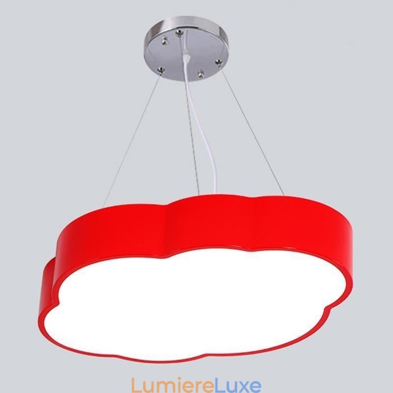 Lampe suspendue moderne et simple en forme de nuage, design créatif et dessin animé