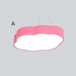 Lampe suspendue moderne et simple en forme de nuage, design créatif et dessin animé
