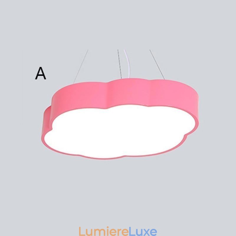 Lampe suspendue moderne et simple en forme de nuage, design créatif et dessin animé