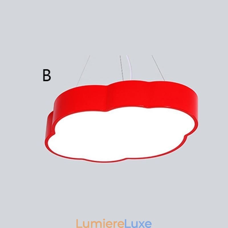 Lampe suspendue moderne et simple en forme de nuage, design créatif et dessin animé