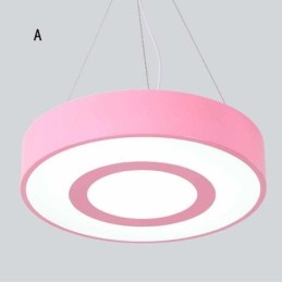 Lampe suspendue ronde moderne et unique, éclairage simple et chaleureux