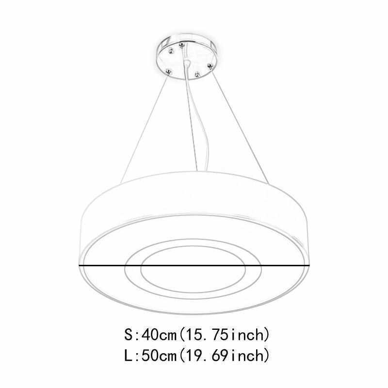 Lampe suspendue ronde moderne et unique, éclairage simple et chaleureux