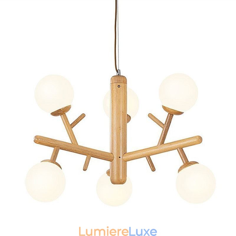 Suspension en bois créative nordique