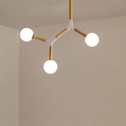 Suspension Nordic Magic Bean, éclairage créatif en bois