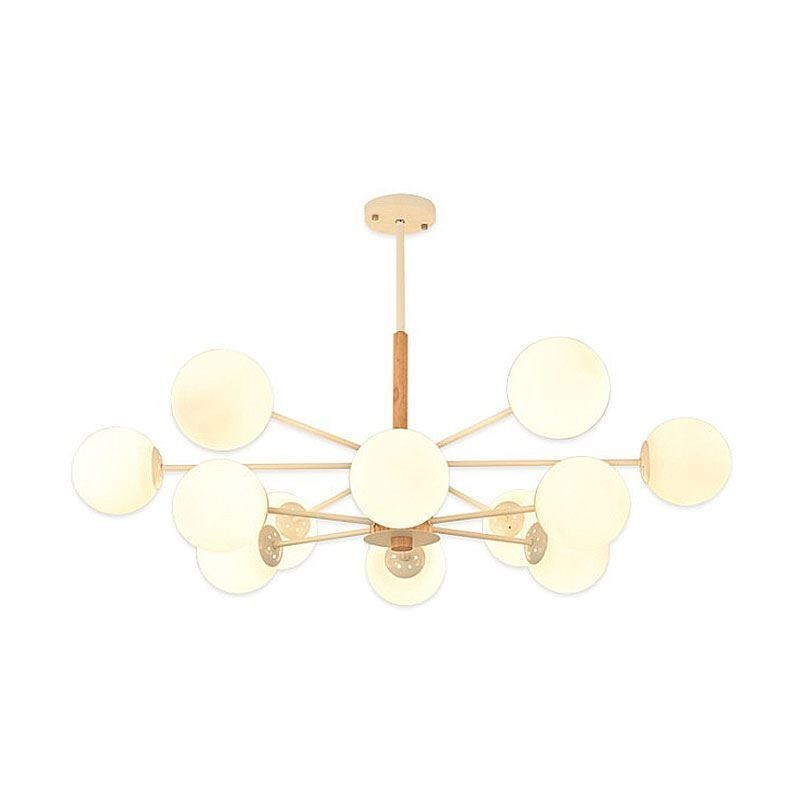 Suspension Magic Bean, luminaire nordique créatif en bois