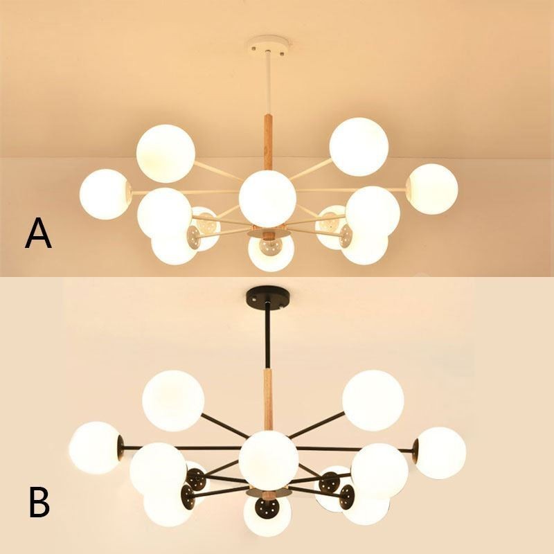 Suspension Magic Bean, luminaire nordique créatif en bois
