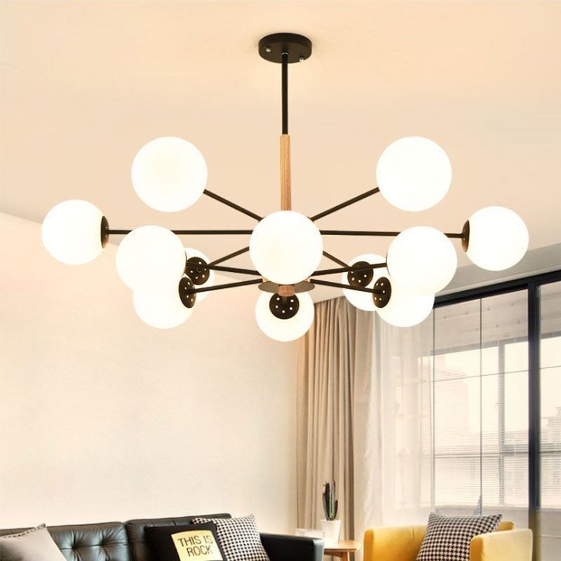 Suspension Magic Bean, luminaire nordique créatif en bois