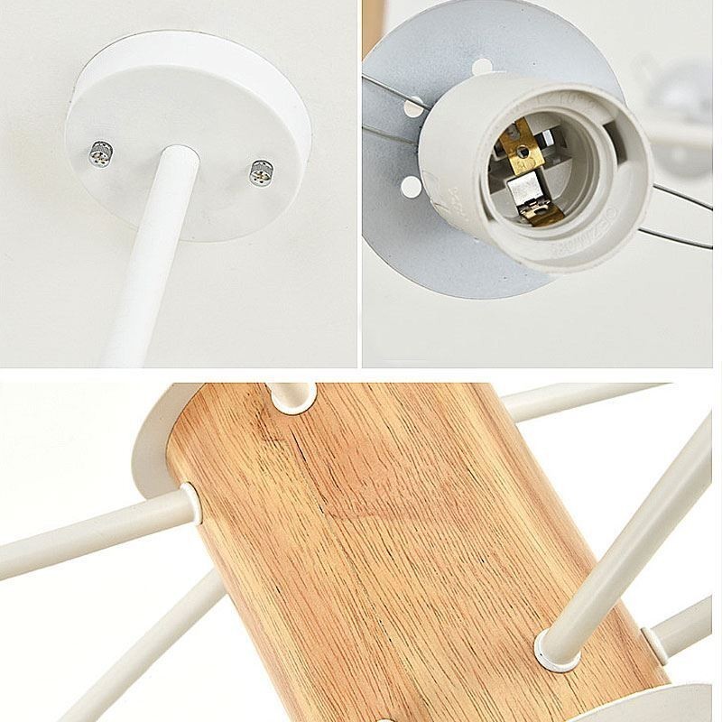 Suspension Magic Bean, luminaire nordique créatif en bois