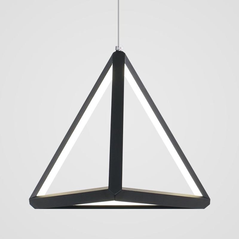 Suspension postmoderne, lampe géométrique triangulaire créative