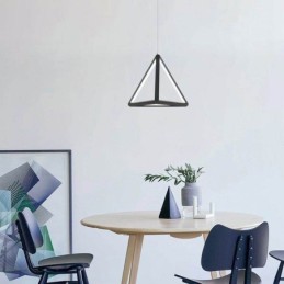 Suspension postmoderne, lampe géométrique triangulaire créative