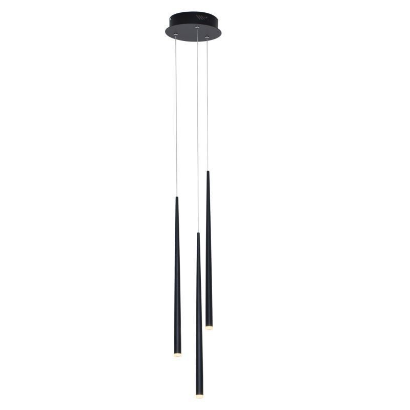 Lampe suspendue simple et moderne en forme de cylindre, éclairage pluie de météores