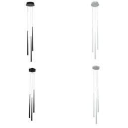 Lampe suspendue simple et moderne en forme de cylindre, éclairage pluie de météores
