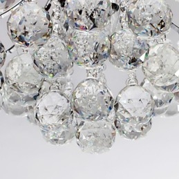 Lustre moderne en cristal à 3 lumières