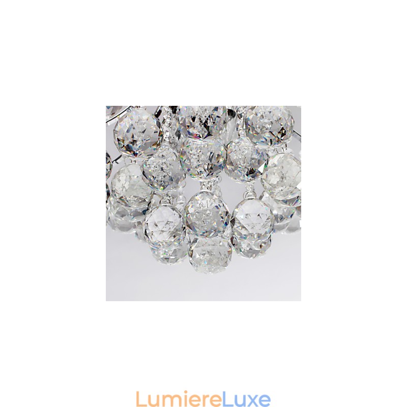 Lustre moderne en cristal à 3 lumières
