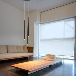 Lampe suspendue simple et moderne en forme de cylindre, éclairage pluie de météores